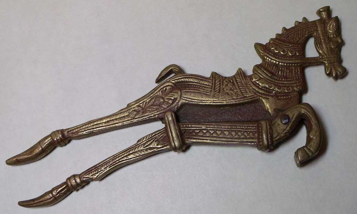 Antique Horse Betel Nut Cutter from Borneo